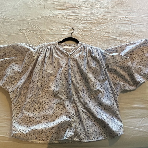 Doen O’keefe California Wild Flower Corduroy Blouse (M) - Picture 1 of 7